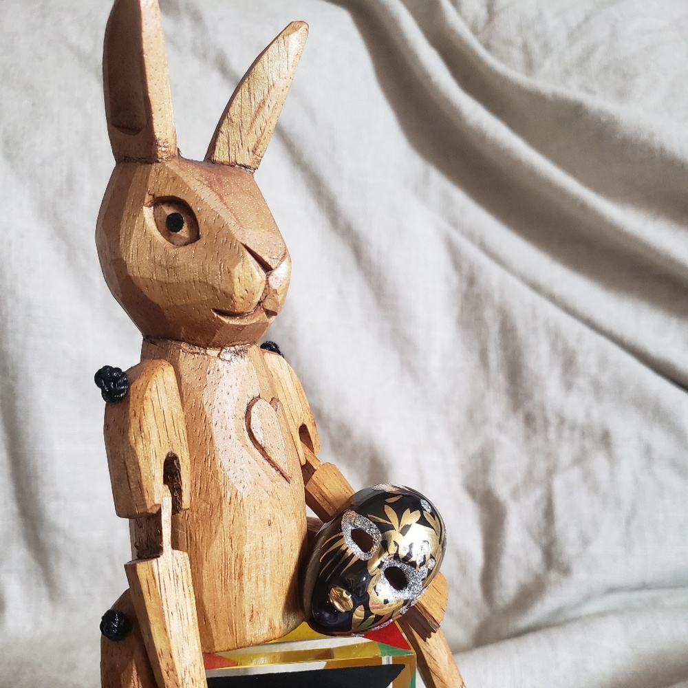 Vintage Mardi Gras Masquerade Porcelain Brooch